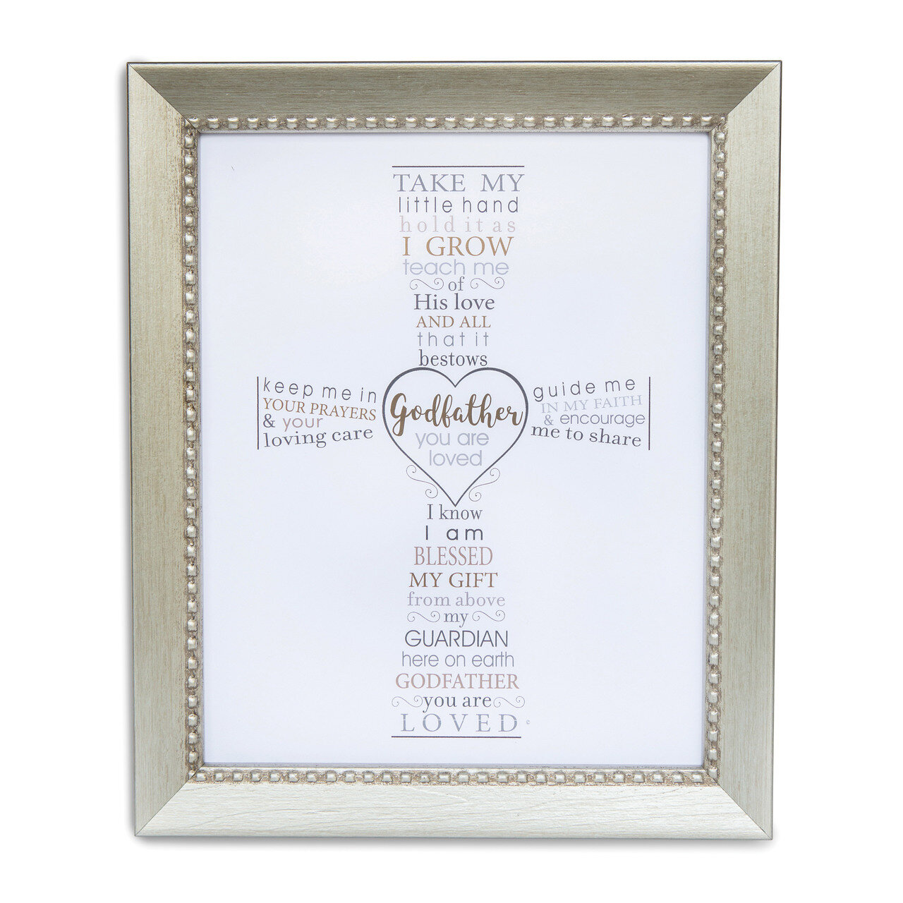 Godfather Typography Cross Silver-tone 8x10 Picture Frame GM18777, MPN: GM18777, 667788309550