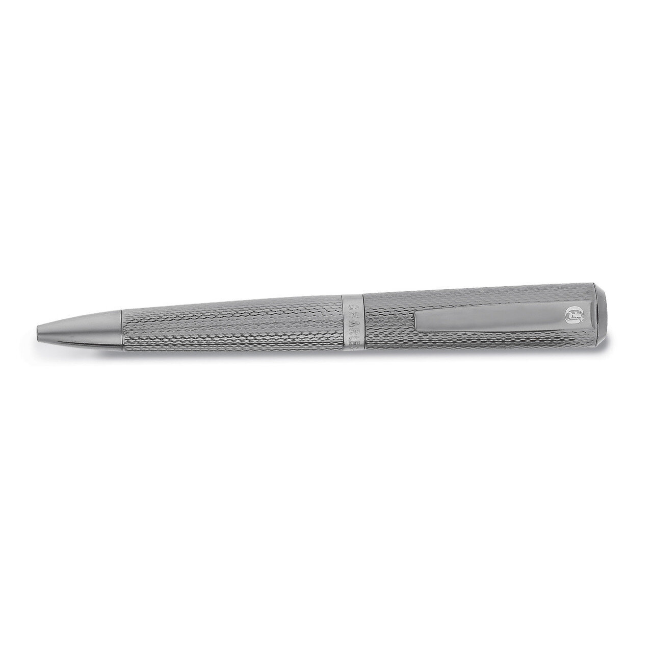 Charles Hubert Gunmetal Textured Art Deco Ballpoint Pen GM18979