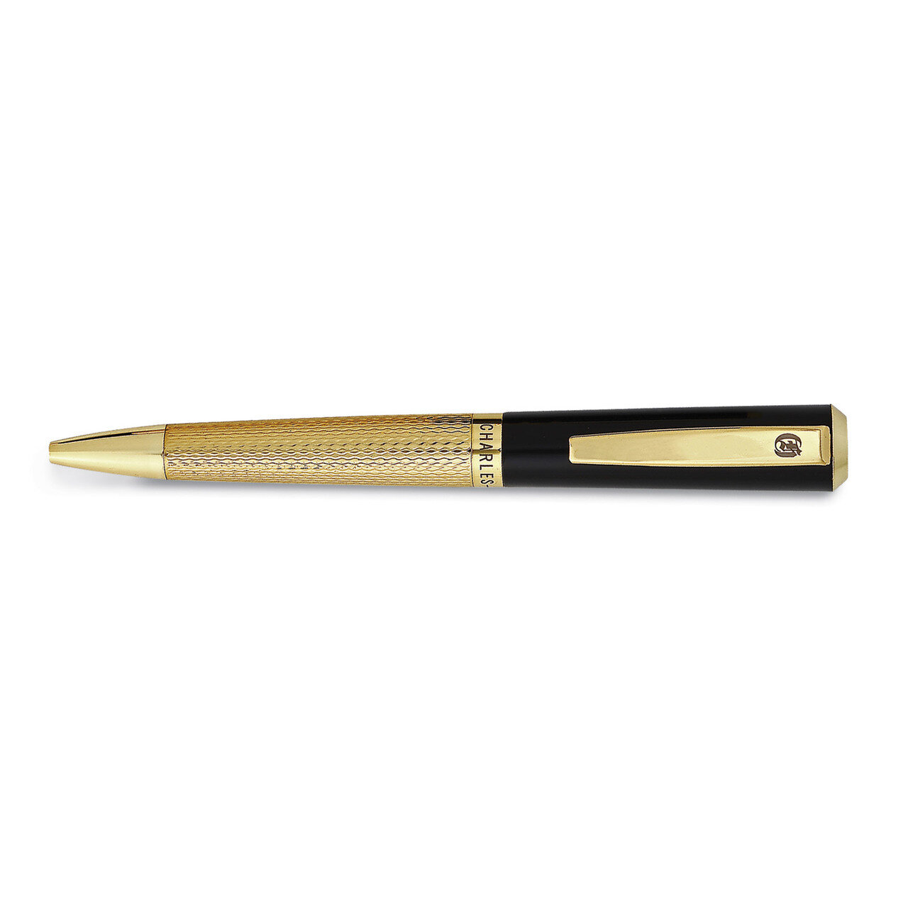 Charles Hubert Gold-tone and Black Art Deco Ballpoint Pen GM18982