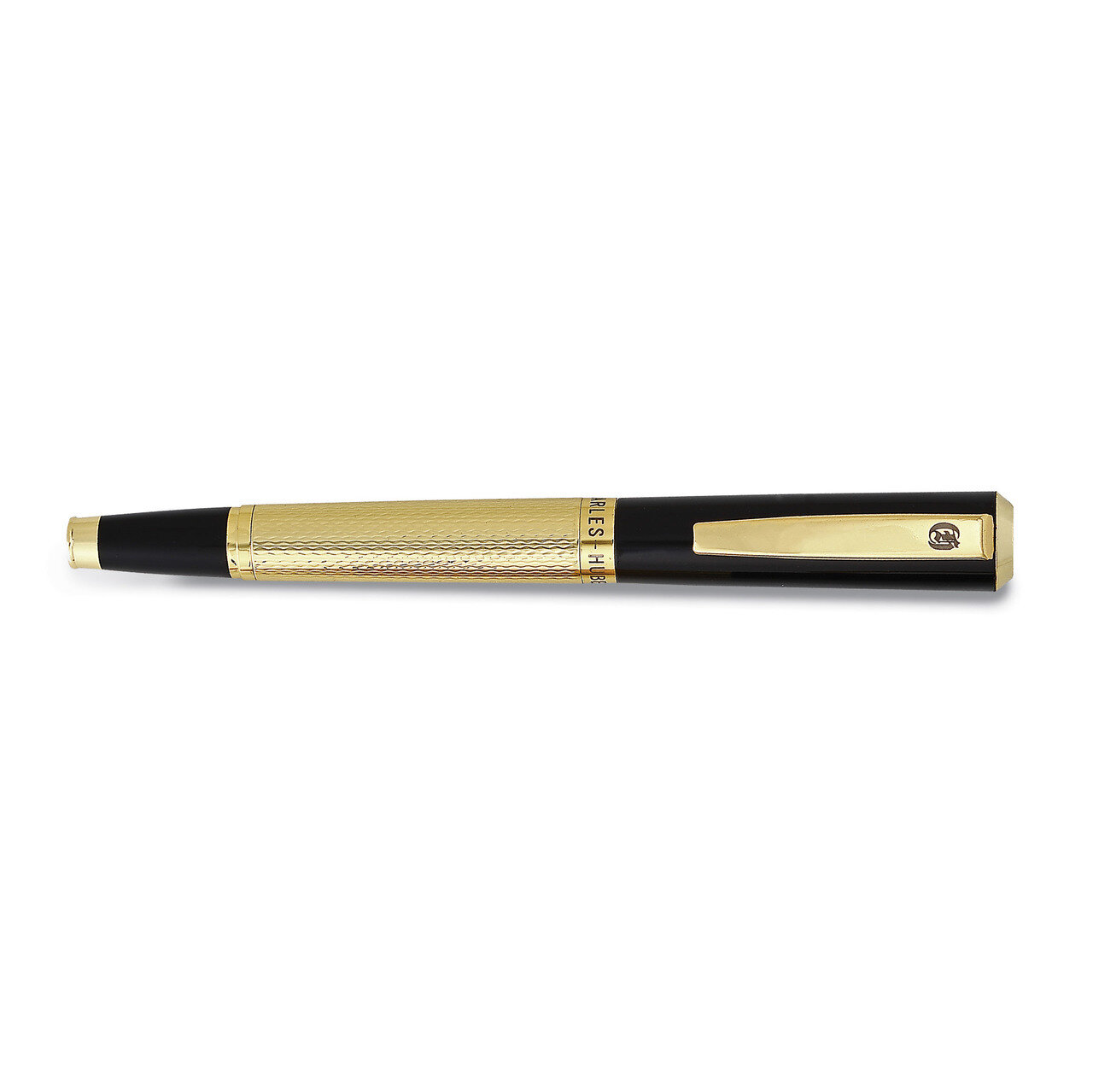 Charles Hubert Gold-tone and Black Art Deco Roller Ball Pen GM18983