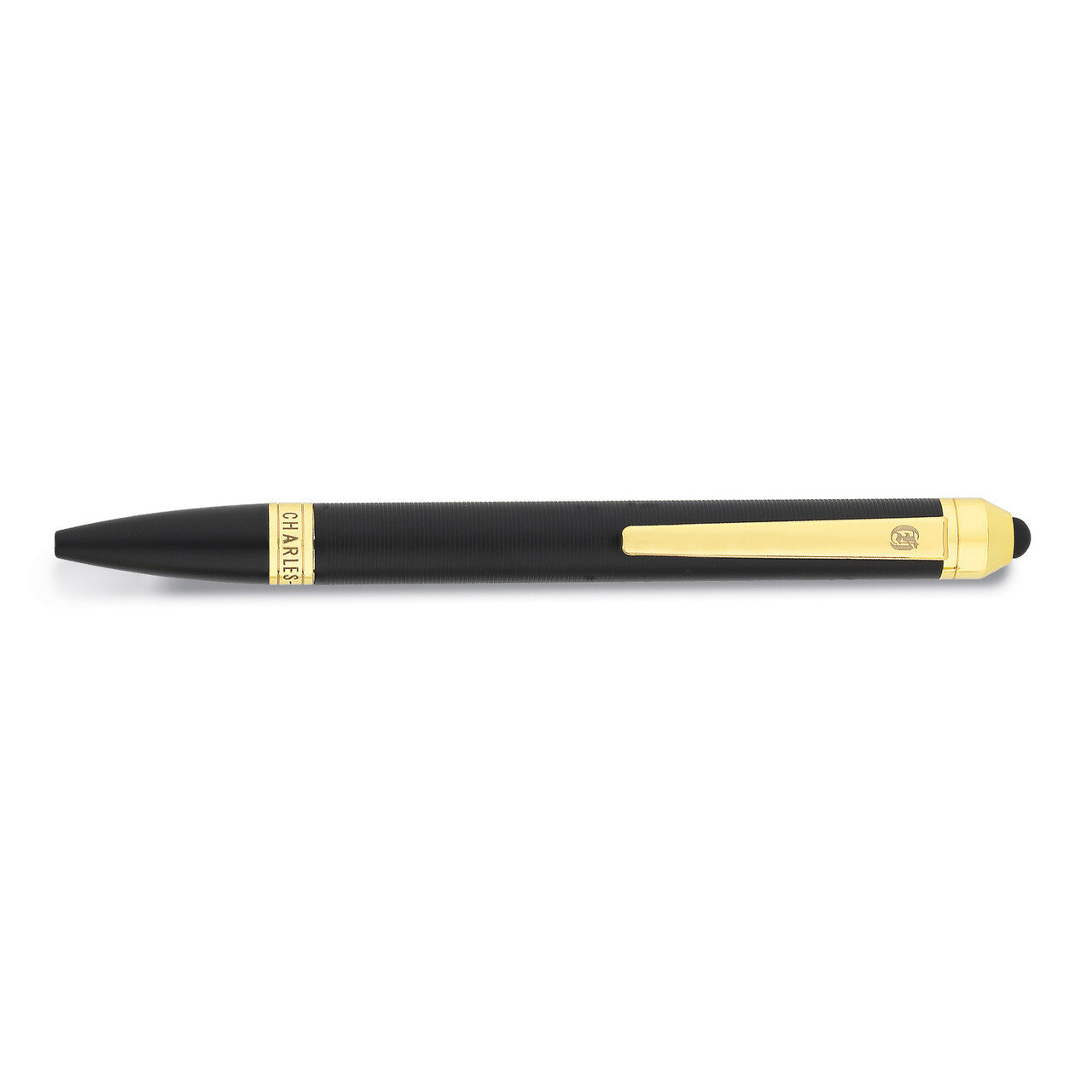 Charles Hubert Black & Gold-tone Banded Ballpoint Pen GM18985