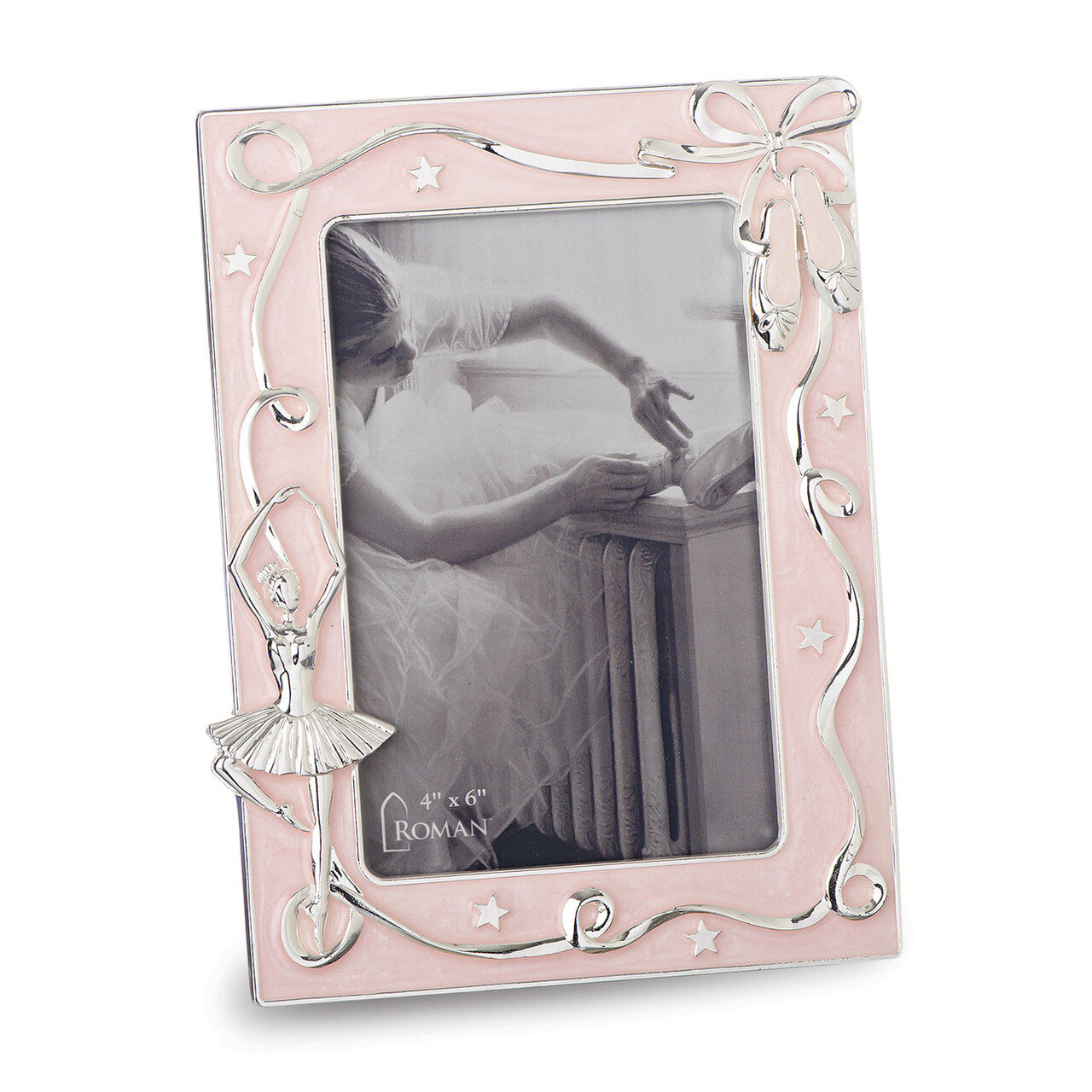 Pink Ballet Enameled 4x6 Photo Frame GM19029