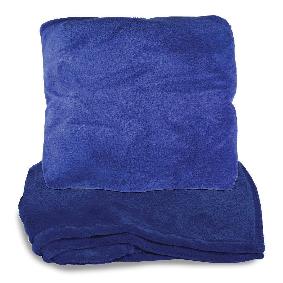 Blue Fleece Zip-up Pillow Blanket GM19193, MPN: GM19193, 633944009770