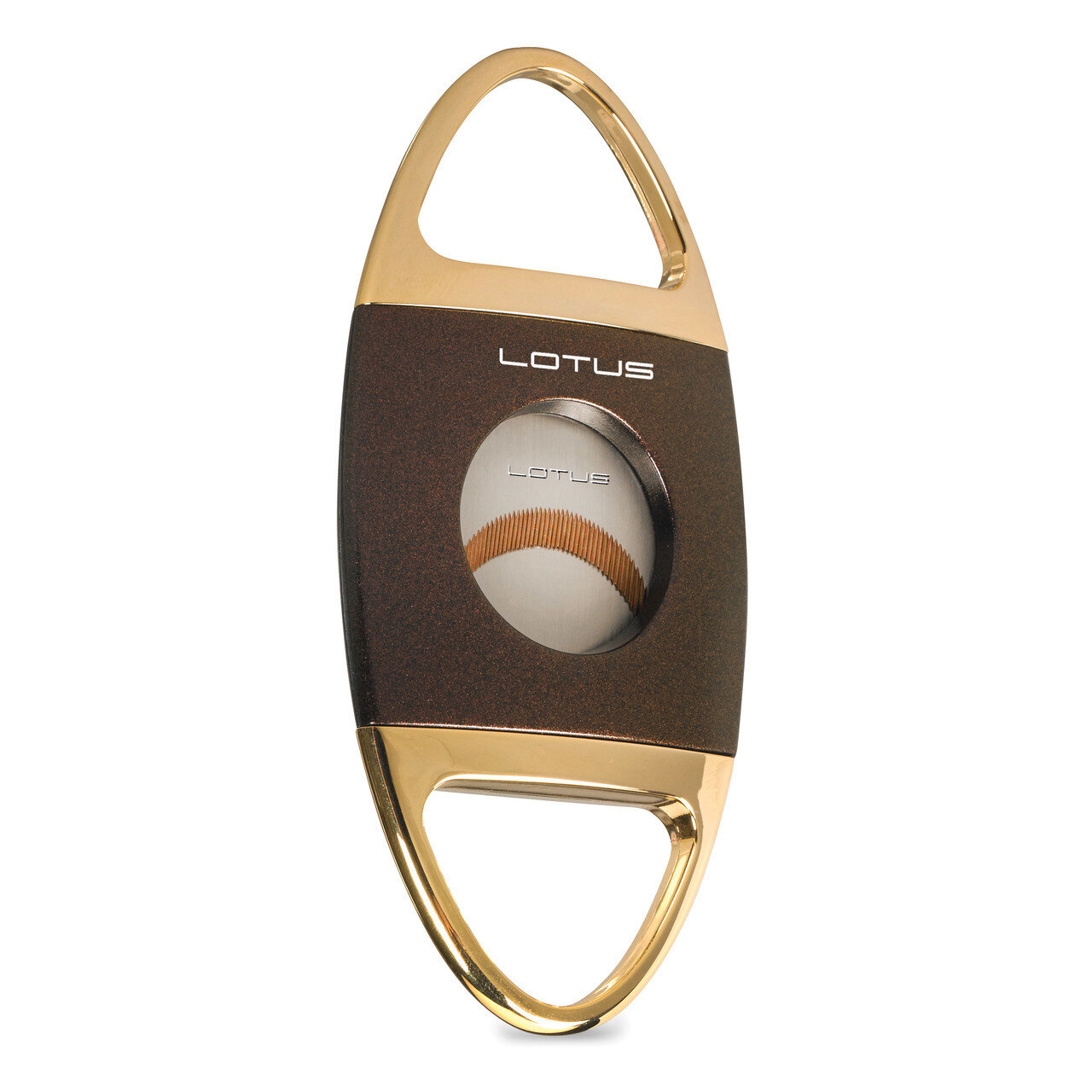 Jaws Serrated Cigar Cutter - Brown &amp; Gold GM19883, MPN: GM19883, 894236014685