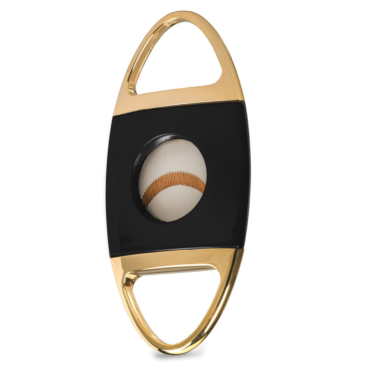 Jaws Serrated Cigar Cutter - Black &amp; Gold-NEW GM19884, MPN: GM19884, 894236015569