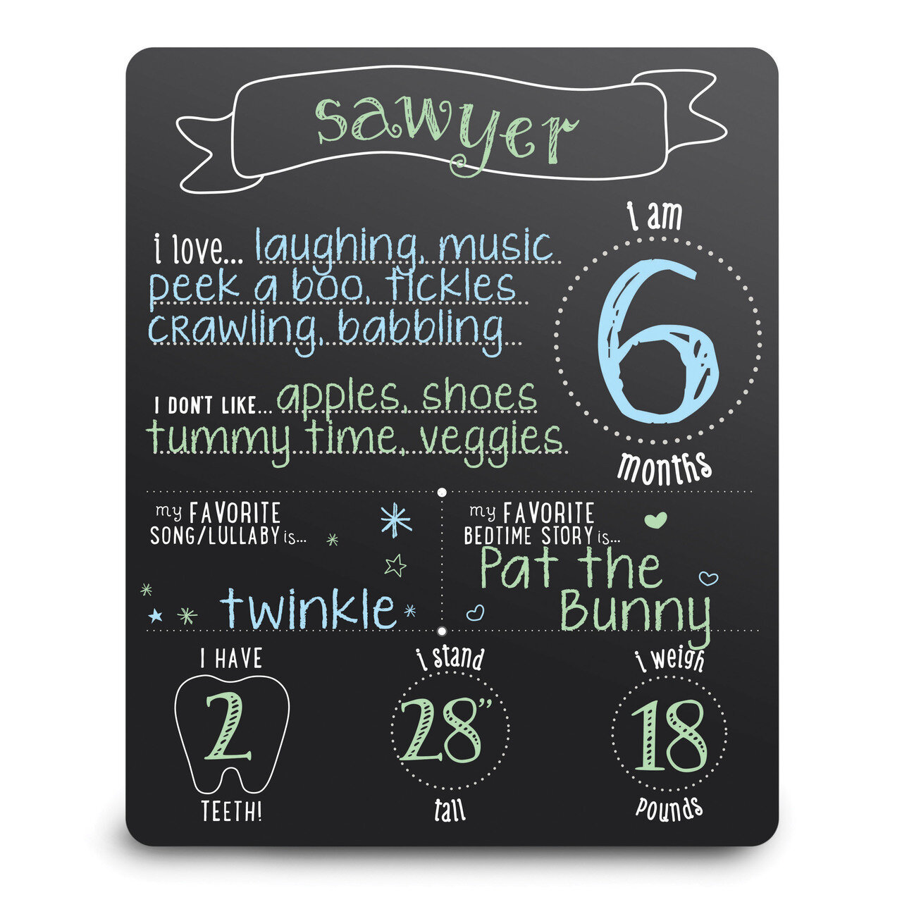 All About Baby Chalkboard GM20041, MPN: GM20041, 698904600626