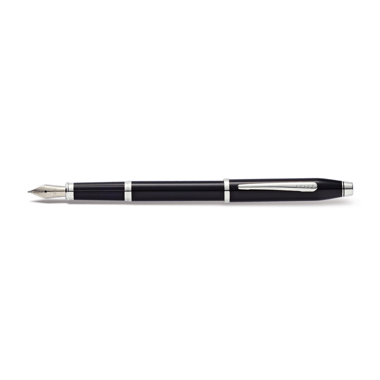 Century II Black Lacquer Rhodium Fountain Pen with Medium Stainless Nib GM20508, MPN: GM20508, 7322…