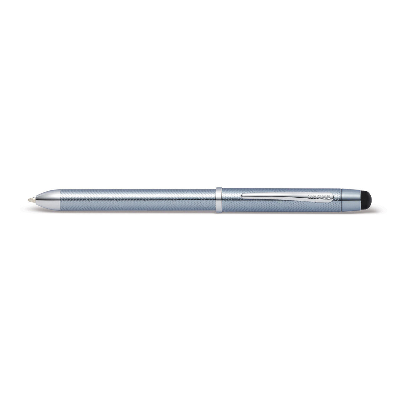 Tech3+ Frosty Steel Multifunction Pen with Stylus GM20517
