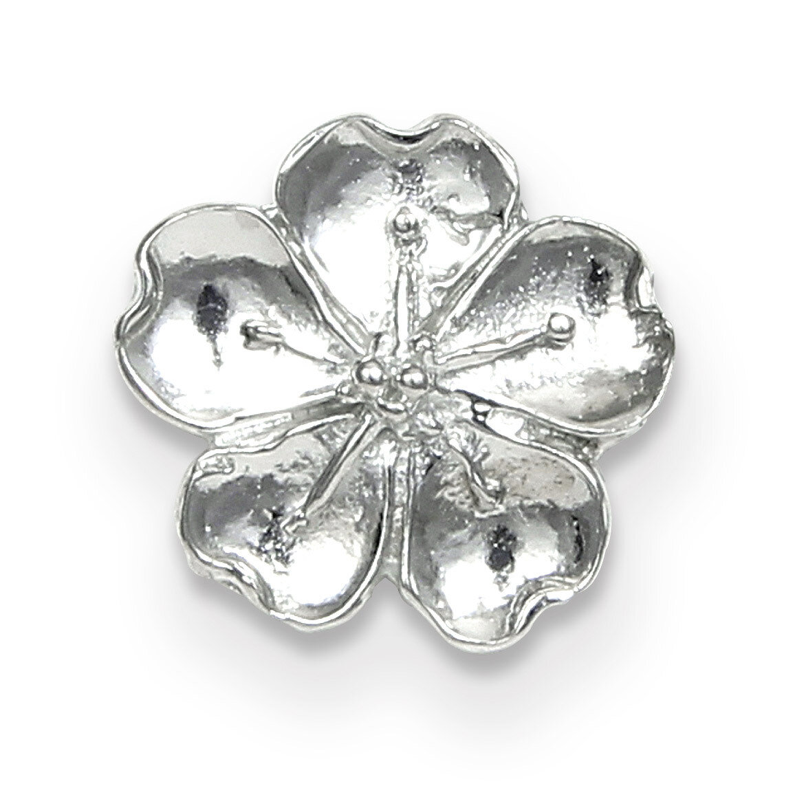 Pewter Cherry Blossom Magnetic Scarf Pin GM20614