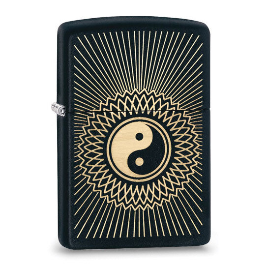Zippo Black Matte Yin Yang Lighter GM20814, MPN: GM20814, 0-41689-1231