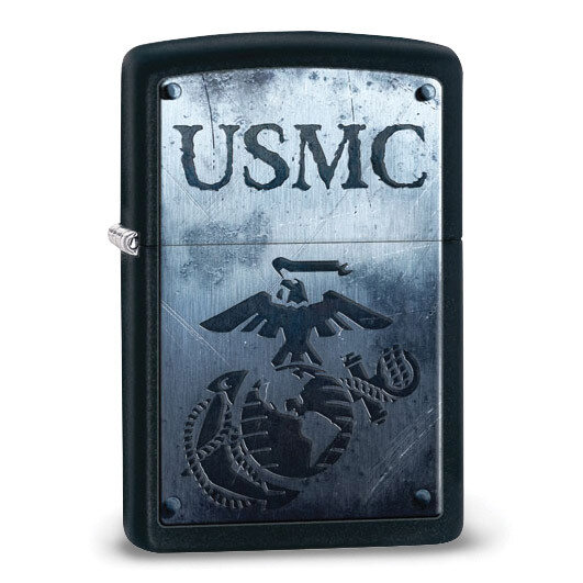 Zippo Black Matte USMC Lighter GM20880, MPN: GM20880, 0-41689-2874