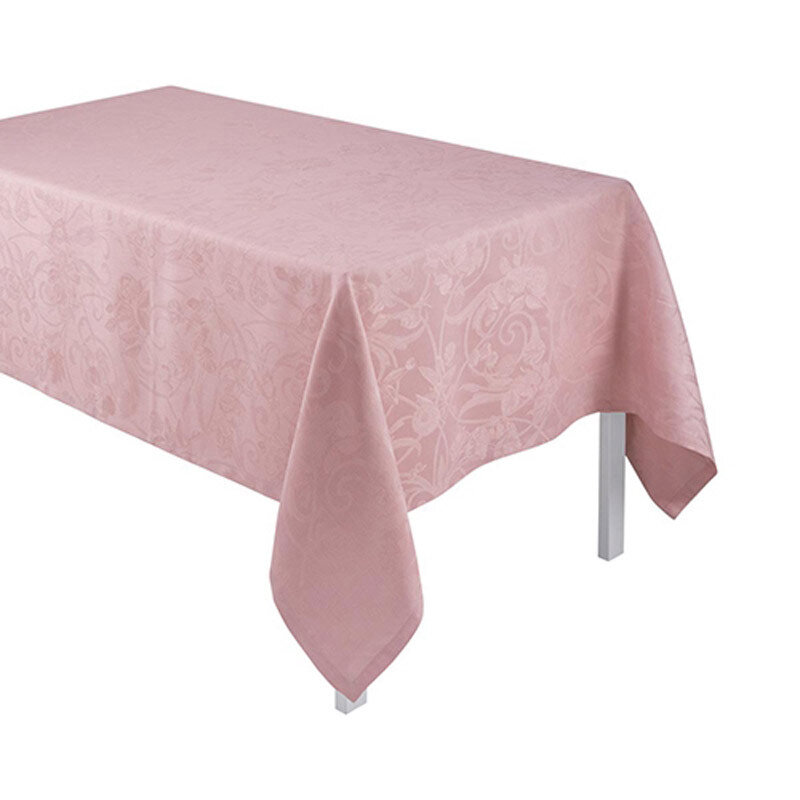 Le Jacquard Francais Tivoli Powder Pink Tablecloth 69 X 69 Inch 22493