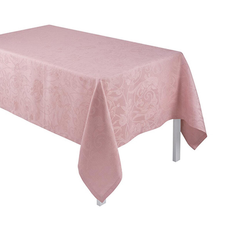 Le Jacquard Francais Tivoli Powder Pink Tablecloth 94 Inch Round 22505, MPN: 22505, 3660269225056