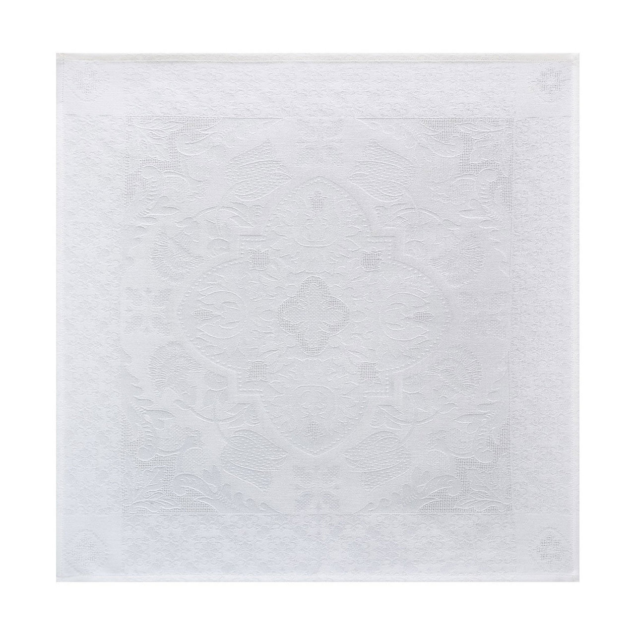 Le Jacquard Francais Azulejos White Napkin 23 X 23 Inch 22972 Set of 4, MPN: 22972, 3660269229726