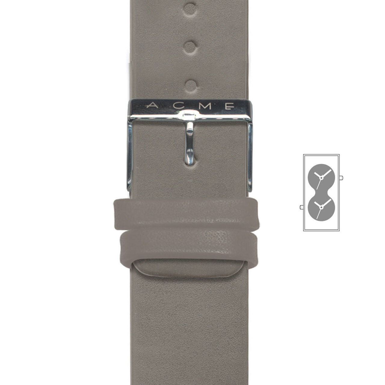 Acme ÿBi Watch Gray Strap ZWSTRAP11, MPN: ZWSTRAP11