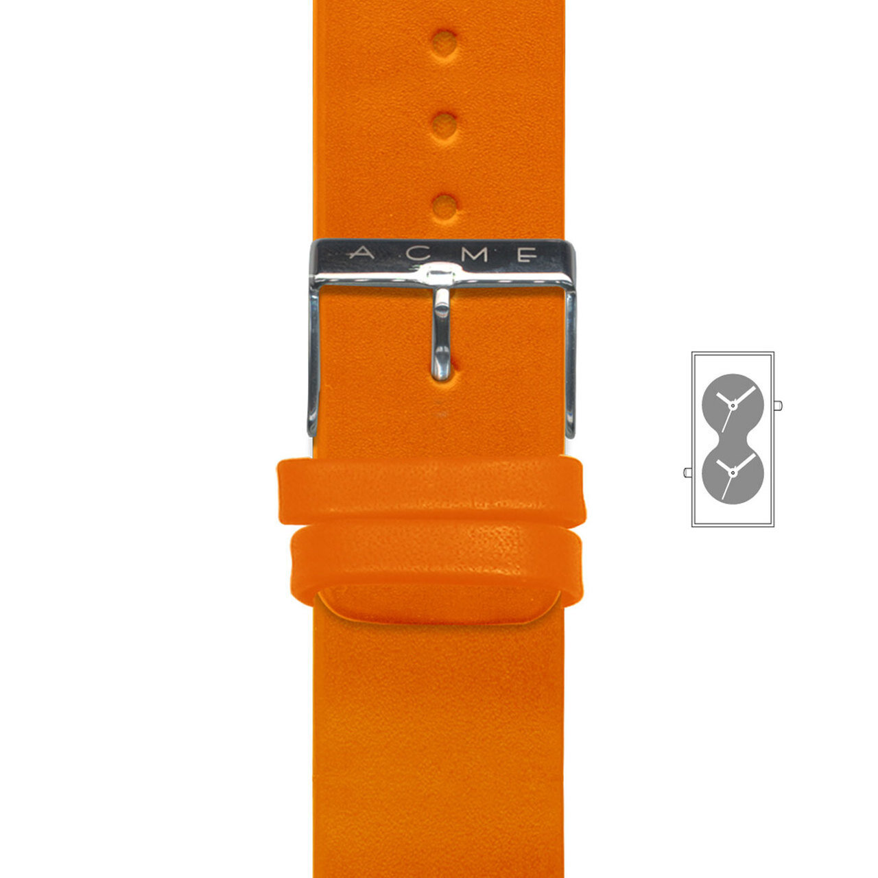 Acme Bi Watch Orange Strap ZWSTRAP12