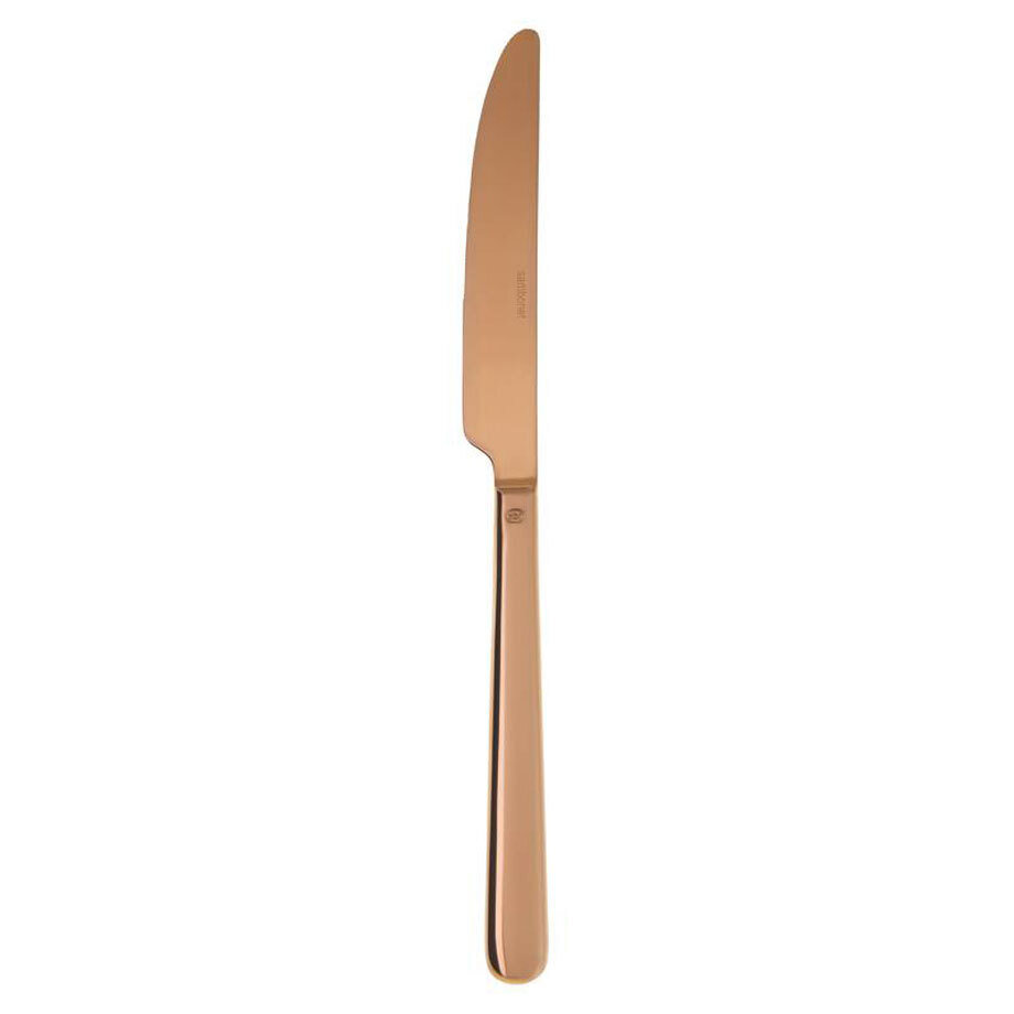 Sambonet Linear Copper Dessert Knife Solid Handle 52713C27
