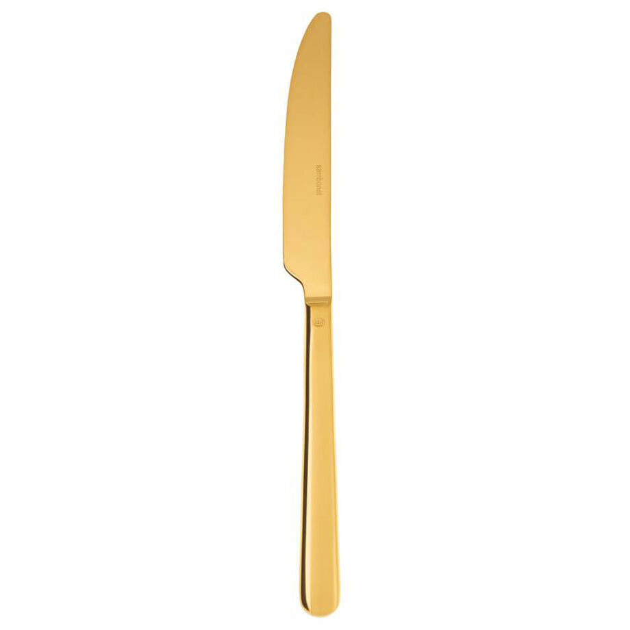 Sambonet Linear Gold Table Knife Solid Handle 52713G11, MPN: 52713G11, 790955033160