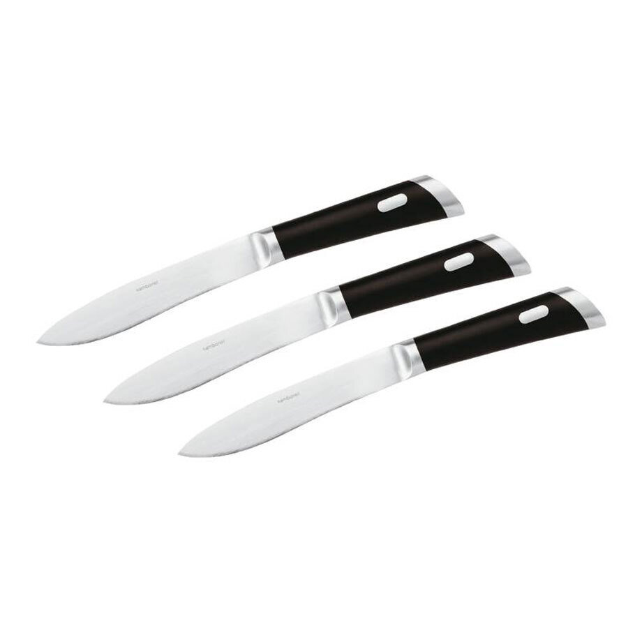 Sambonet Steak Knives T-Bone Knife Set 3 Pieces Giftboxed 52552A01