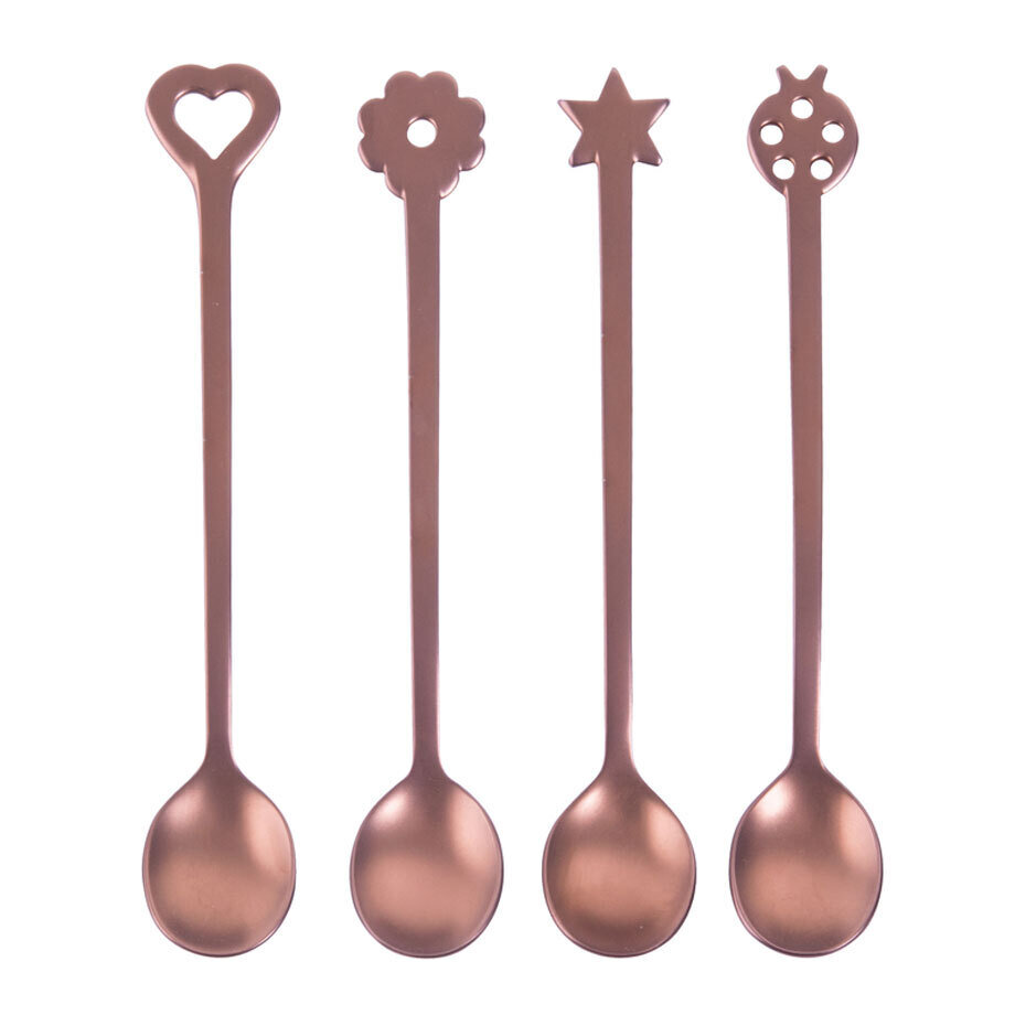 Sambonet  Party Items Lucky Charms Party Spoons 4 Pieces Giftboxed 52649R21, MPN: 52649R21,