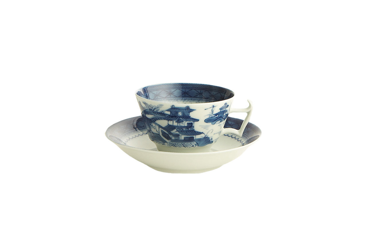 Mottahedeh Blue Canton Tea Cup &amp; Saucer HC104, MPN: HC104,