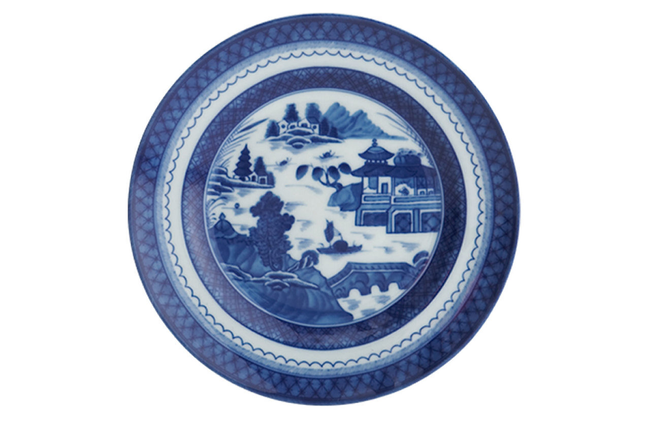 Mottahedeh Blue Canton Rim Soup Plate HC106