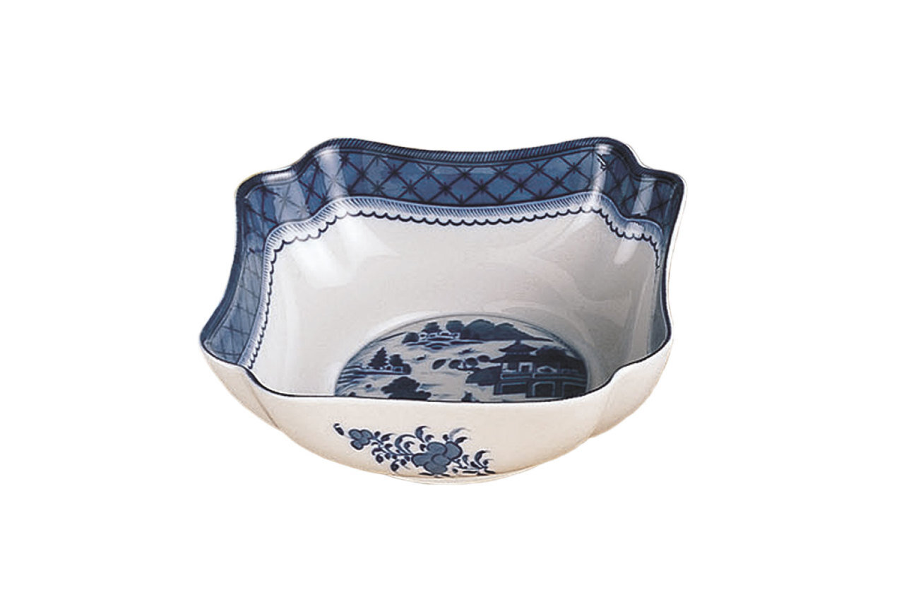Mottahedeh Blue Canton Small Square Bowl HC126, MPN: HC126,