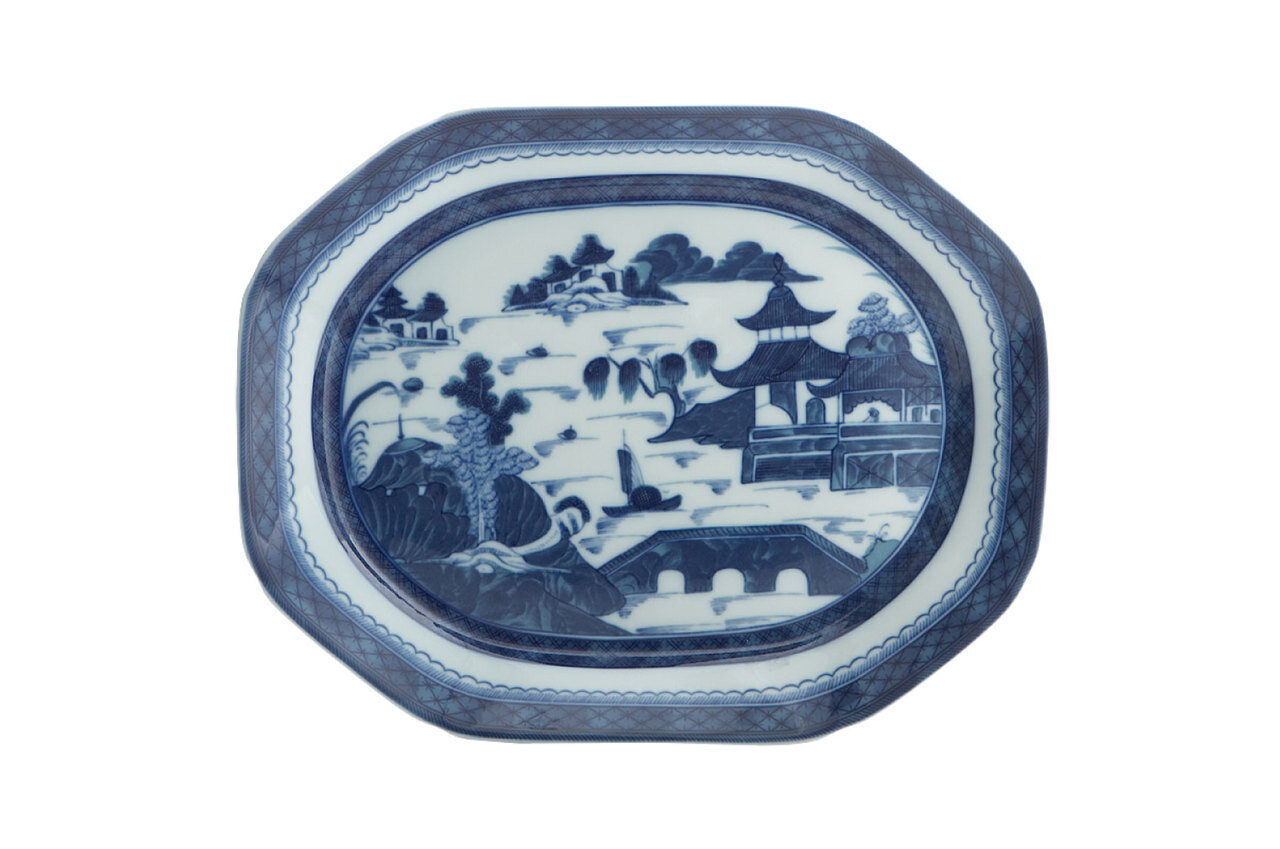 Mottahedeh Blue Canton Platter Small HC191
