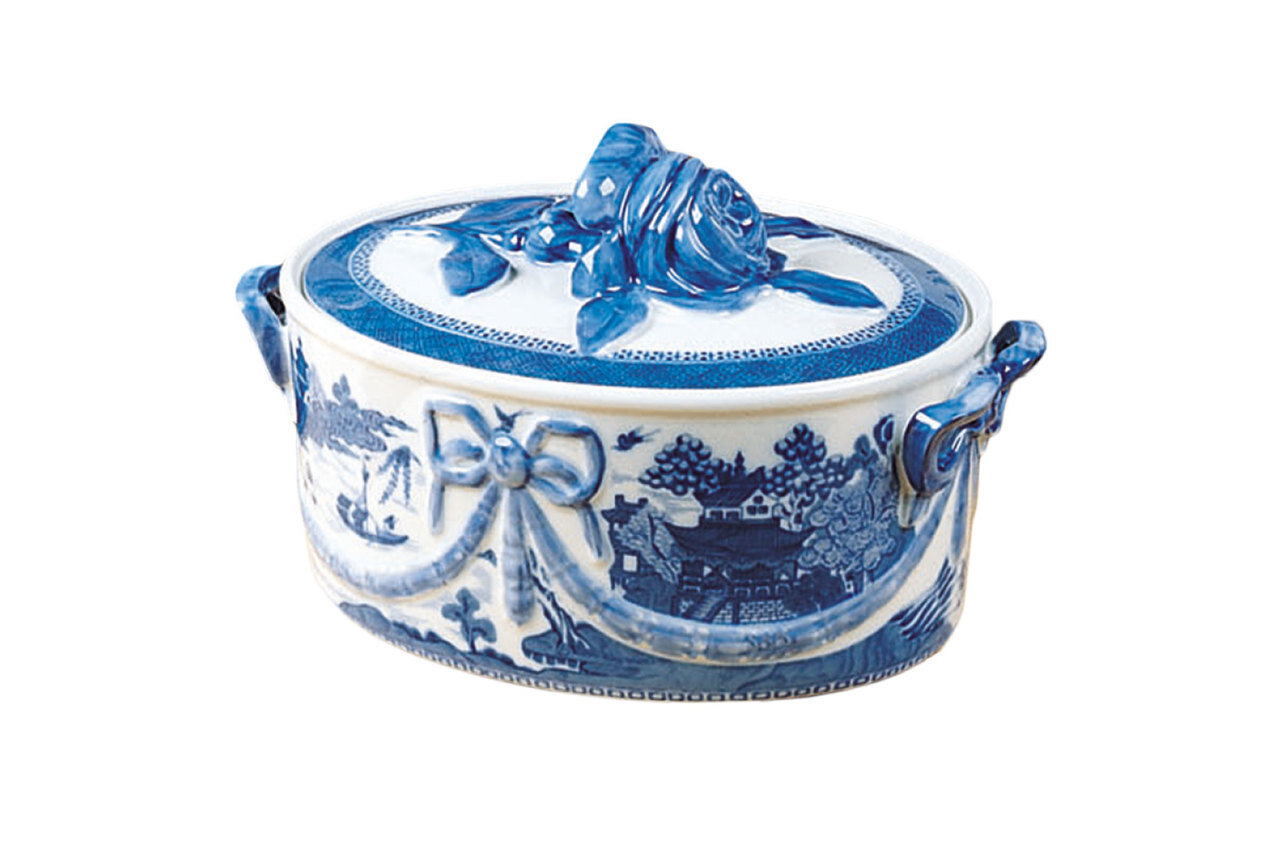 Mottahedeh Blue Canton Covered Casserole HC146