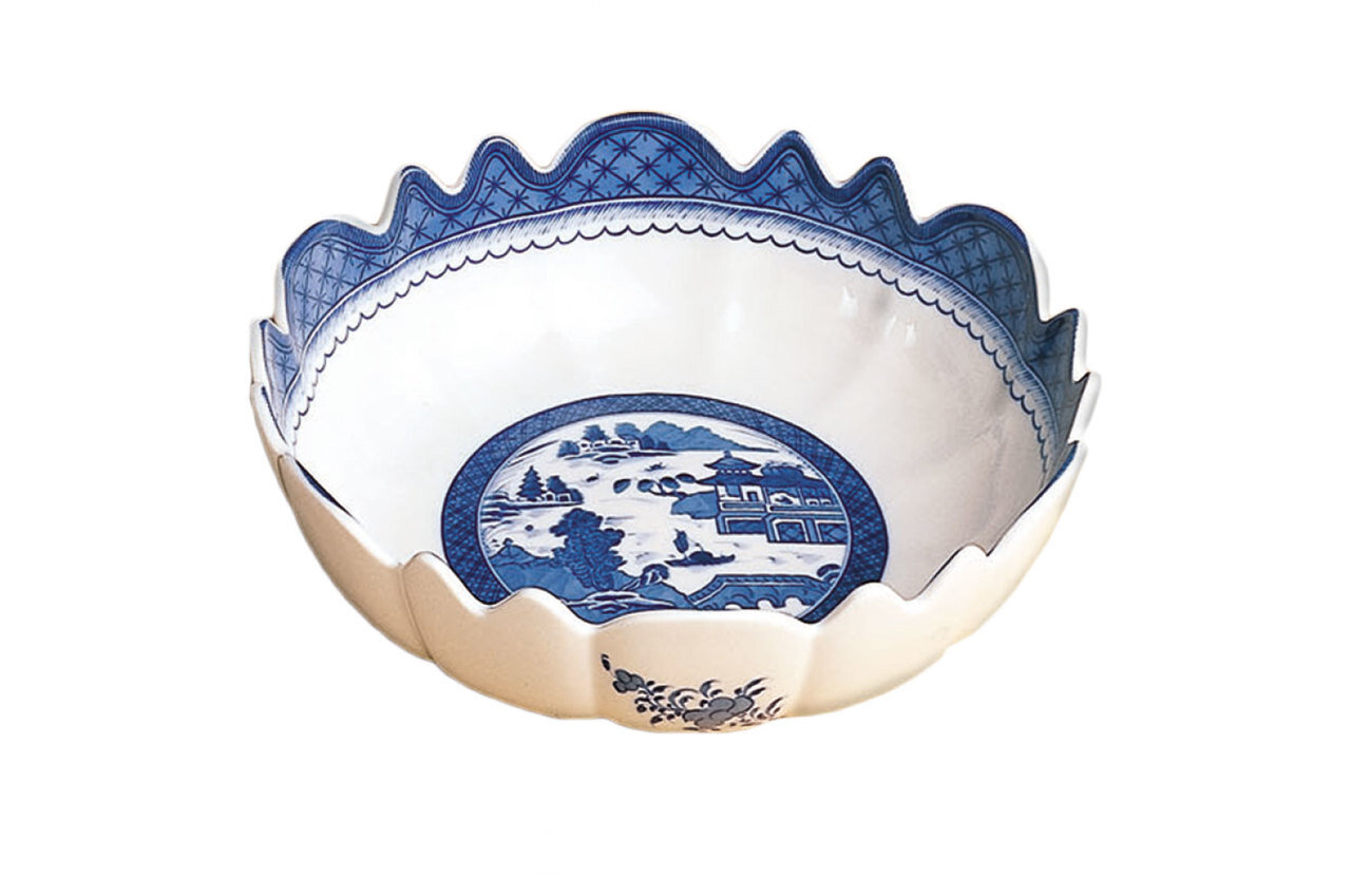 Mottahedeh Blue Canton Scalloped Bowl HC116