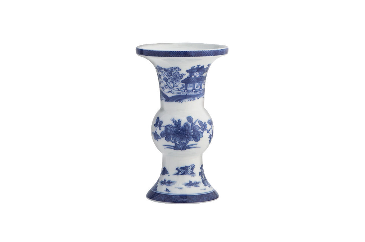 Mottahedeh Blue Canton Shang Vase HC79