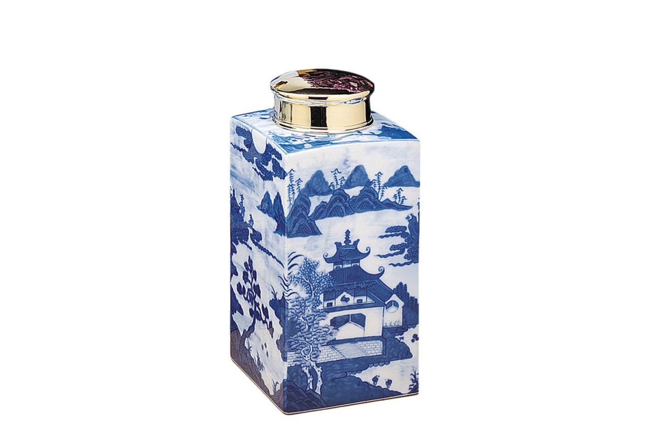 Mottahedeh Blue Canton Tea Jar Small S192