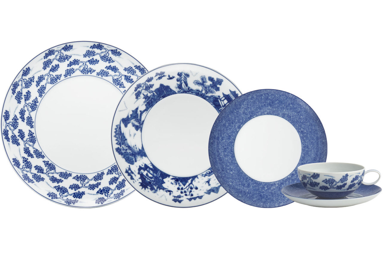 Mottahedeh Blue Shou 5 Piece Place Setting S100, MPN: S100,