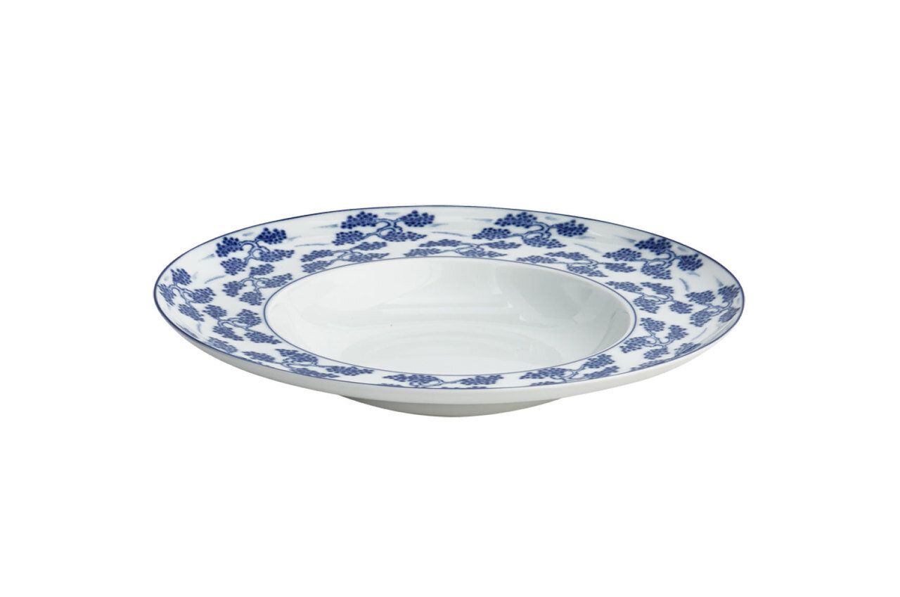 Mottahedeh Blue Shou Pasta Plate S113, MPN: S113,