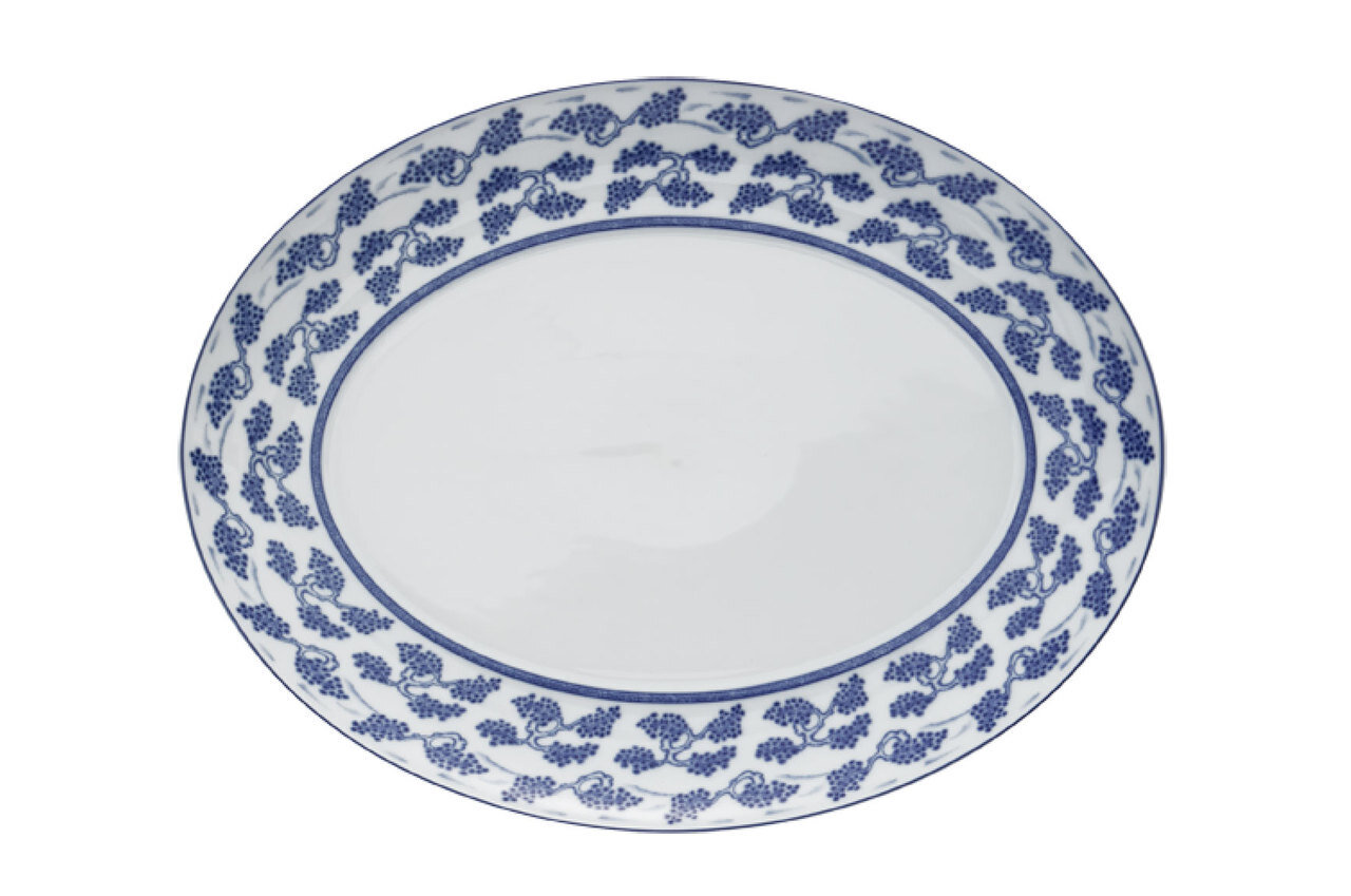 Mottahedeh Blue Shou Platter Large 16.5 Inch S115, MPN: S115,