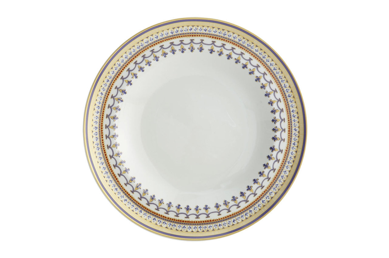 Mottahedeh Chinoise Blue Rim Soup S1525, MPN: S1525,