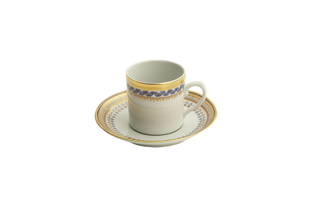 Mottahedeh Chinoise Blue Demi Cup and Saucer S1526, MPN: S1526,