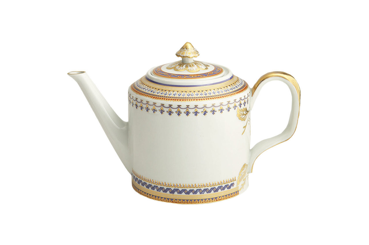 Mottahedeh Chinoise Blue Teapot S1532, MPN: S1532,