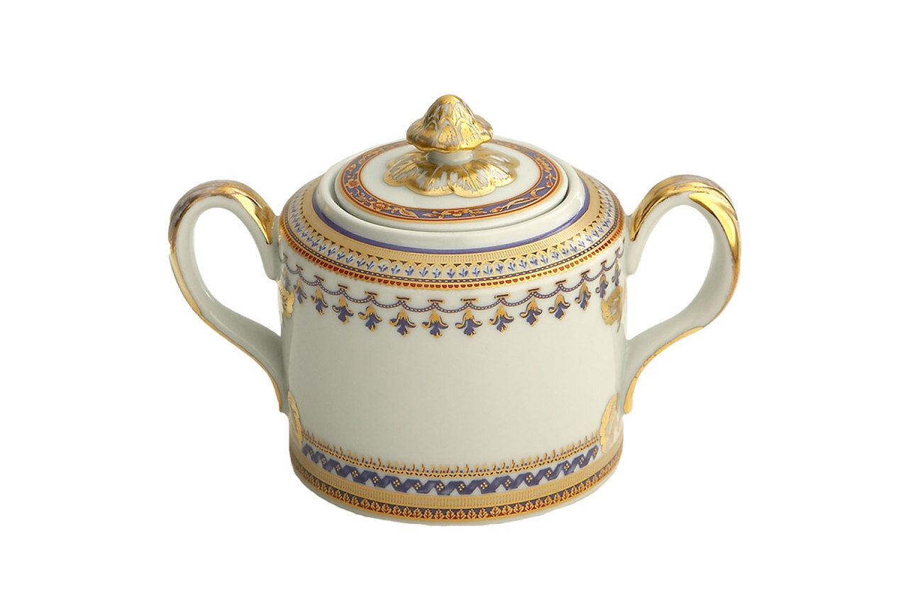 Mottahedeh Chinoise Blue Sugar Bowl S1533, MPN: S1533,