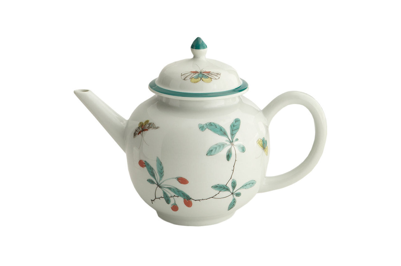 Mottahedeh Famille Verte Teapot Y1682