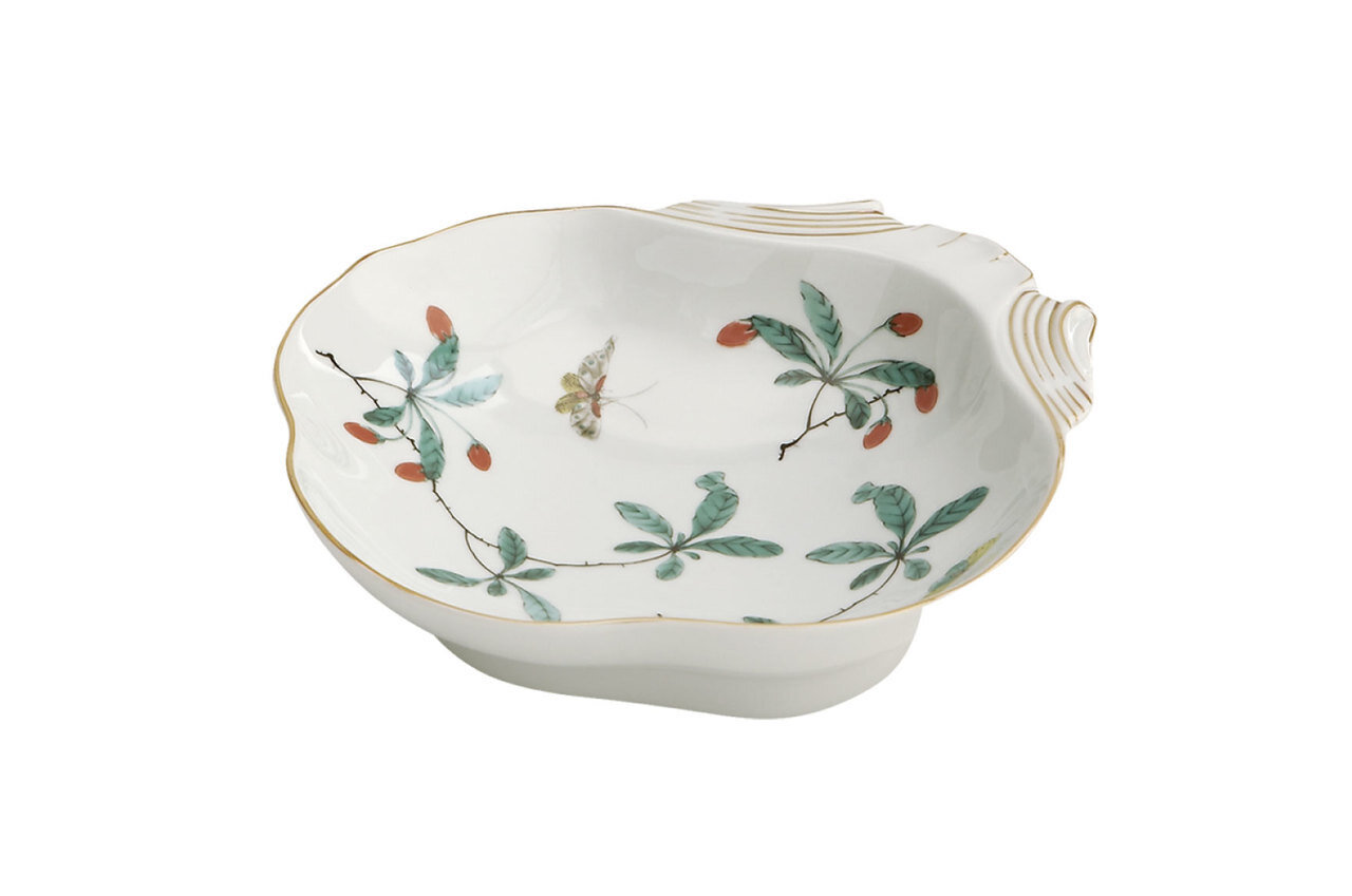 Mottahedeh Famille Verte Shell Dish Y1709, MPN: Y1709,