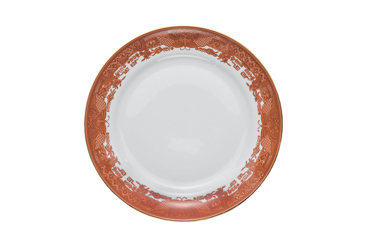 Mottahedeh Fitzhugh Cinnabar Bread &amp; Butter Plate S2503, MPN: S2503,