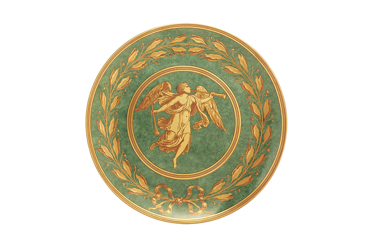 Mottahedeh Gabriel Luncheon Plate Green CW2104, MPN: CW2104,
