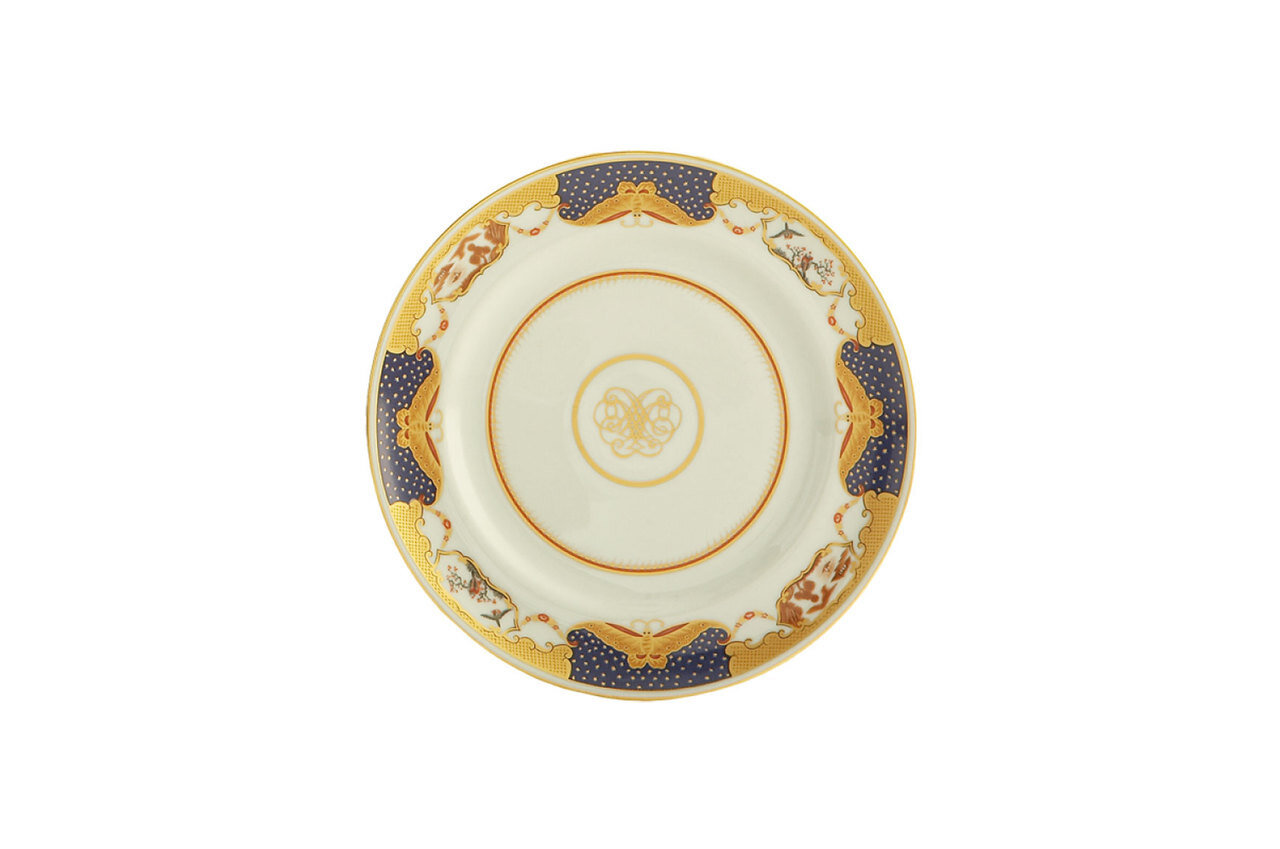 Mottahedeh Golden Butterfly Bread &amp; Butter Plate M29B, MPN: M29B,