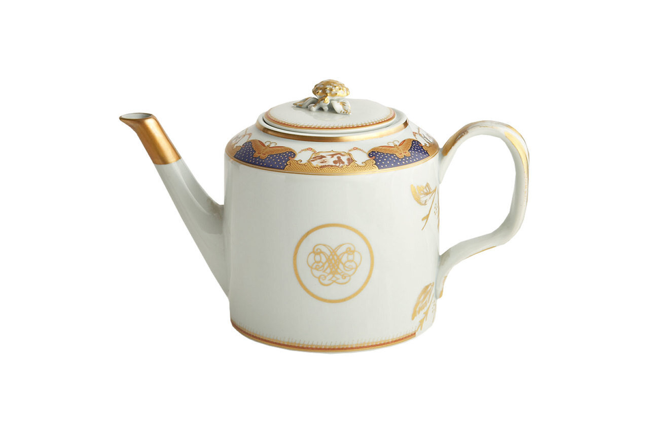 Mottahedeh Golden Butterfly Teapot M33, MPN: M33,
