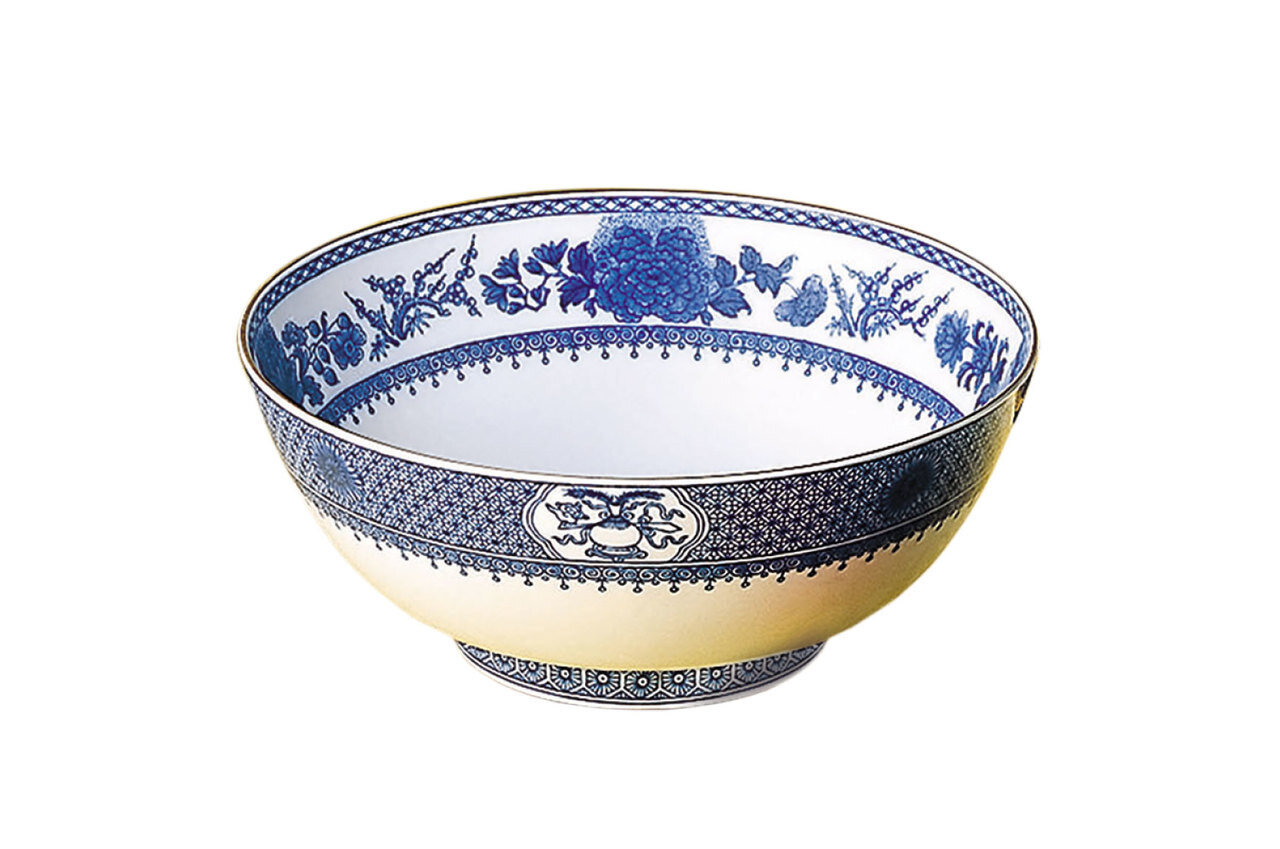 Mottahedeh Imperial Blue Round Salad Bowl CW2411, MPN: CW2411,