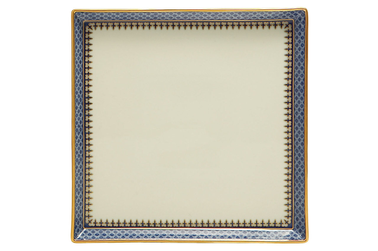 Mottahedeh Indigo Wave Canape Tray S910, MPN: S910,