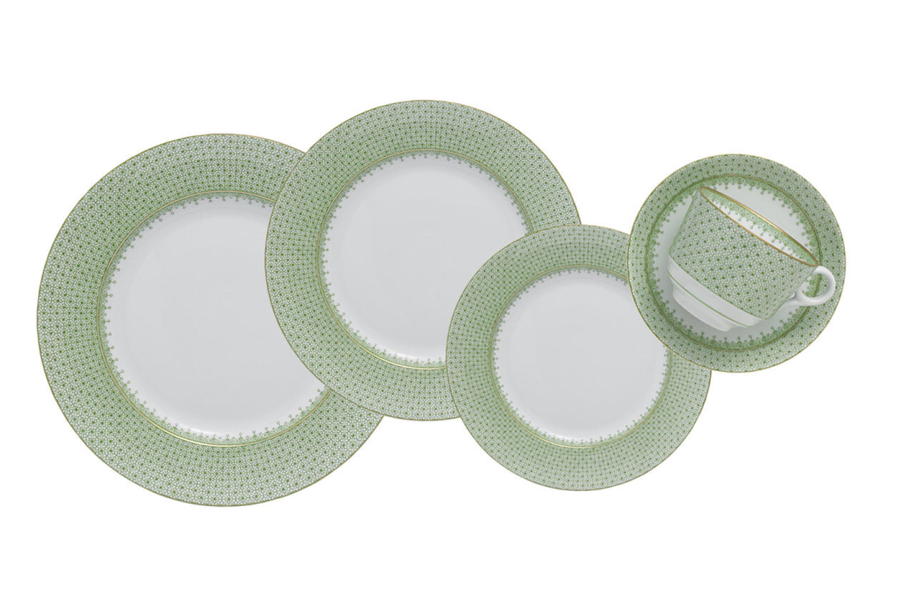 Mottahedeh Apple Lace 5 Piece Place Setting S1350