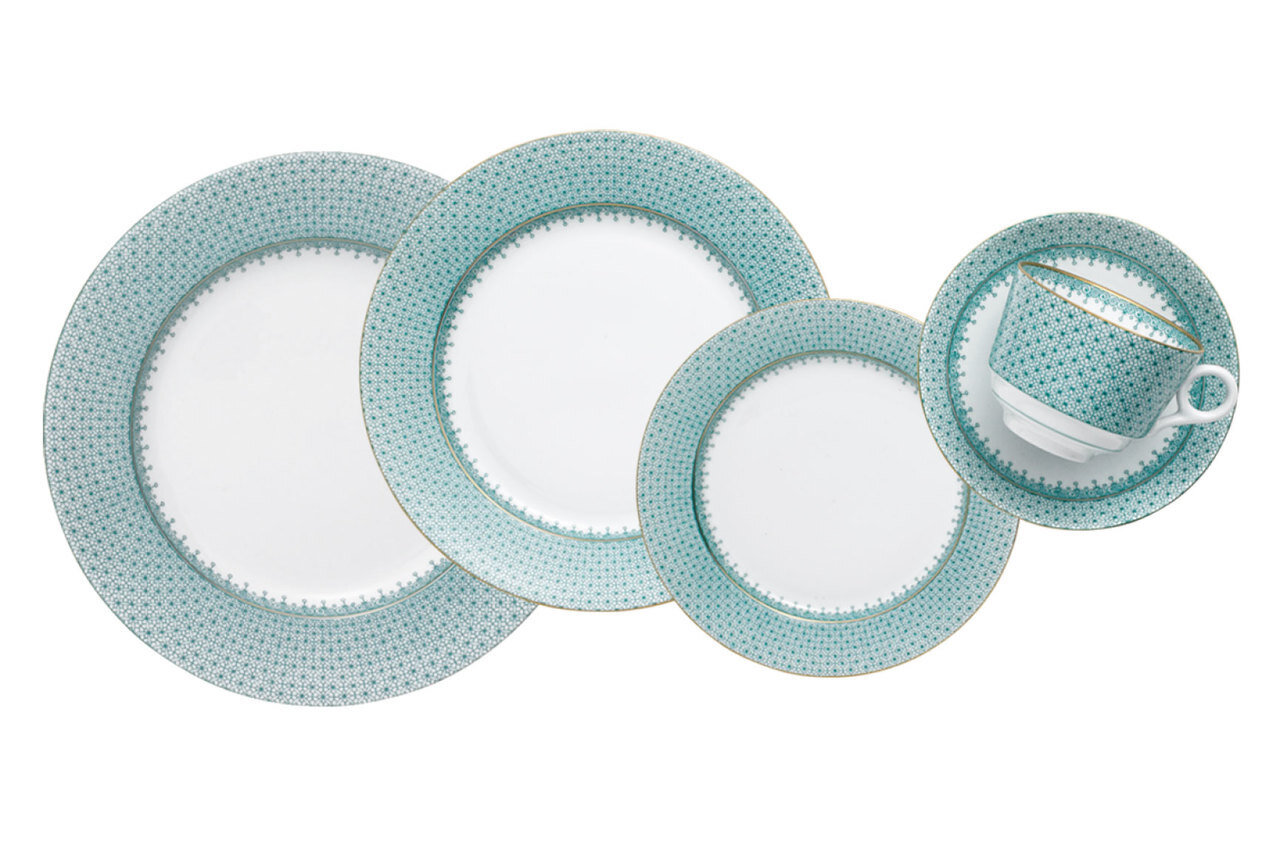 Mottahedeh Green Lace 5 Piece Place Setting S1550, MPN: S1550,