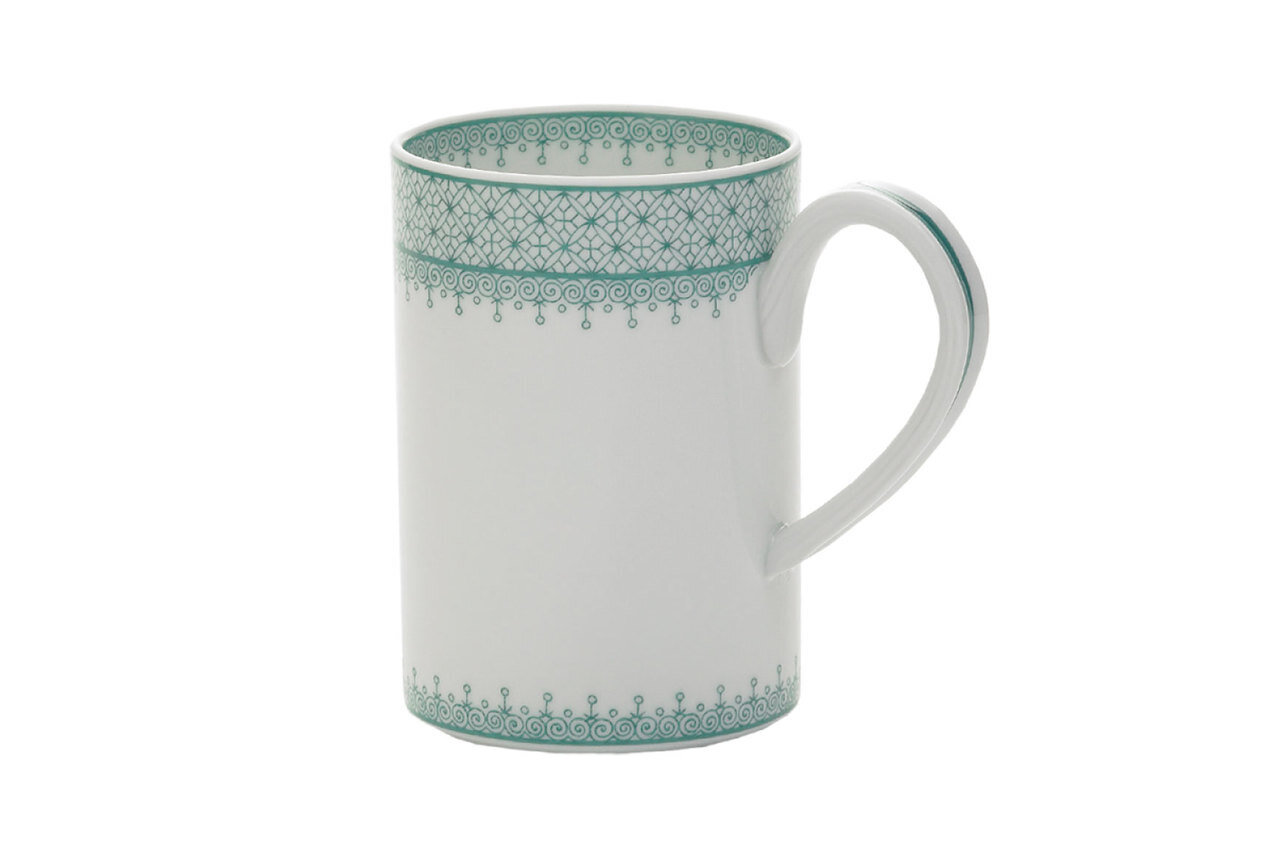 Mottahedeh Green Lace Mug S1557